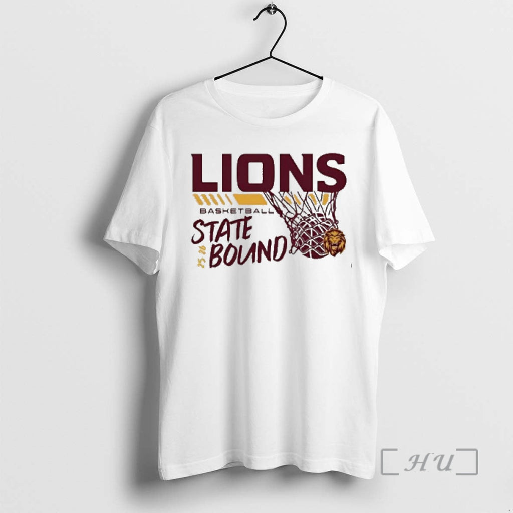 Officials Lions Basketball State Bound 25 26 Team - Adult & Kids T-Shirts, Sweatshirts & Hoodies apparel design preview 1