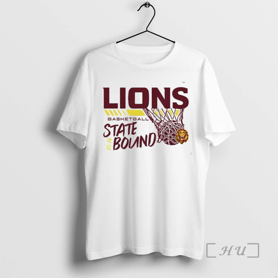 Officials Lions Basketball State Bound 25 26 Logo - Adult & Kids T-Shirts, Sweatshirts & Hoodies apparel design preview 1