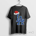Officials Los Angeles Dodgers Santa Hat Lights Mlb - Adult & Kids T-Shirts, Sweatshirts & Hoodies apparel design preview 1