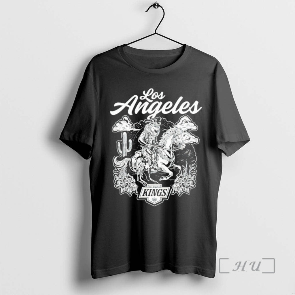 Officials Los Angeles Kings Lion Riding Horse - Adult & Kids T-Shirts, Sweatshirts & Hoodies apparel design preview 1