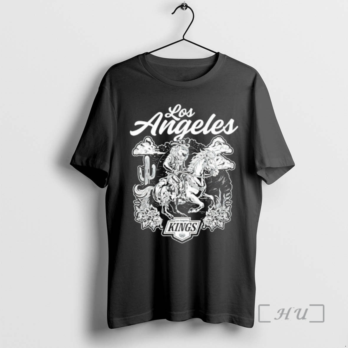 Officials Los Angeles Kings Lion Riding Horse - Adult & Kids T-Shirts, Sweatshirts & Hoodies apparel design preview 1