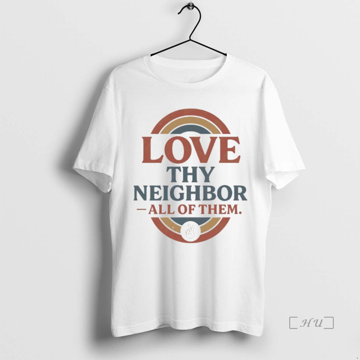 Officials Love Thy Neighbor All Them - Adult & Kids T-Shirts, Sweatshirts & Hoodies apparel design preview 1