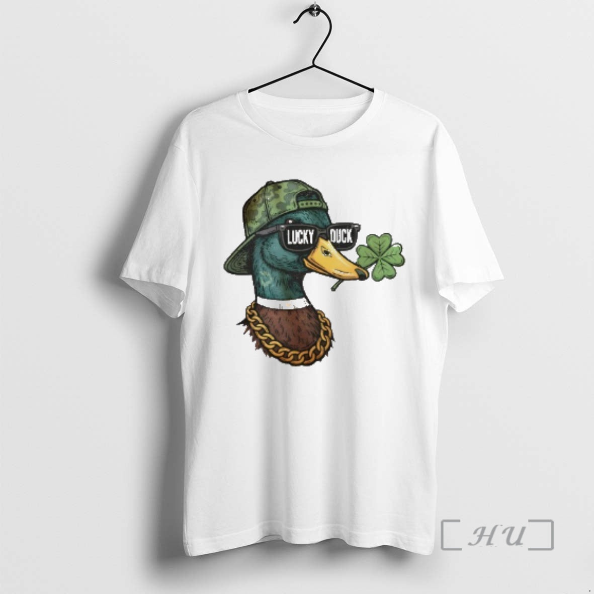 Officials Lucky Duck Shamrock St - Adult & Kids T-Shirts, Sweatshirts & Hoodies apparel design preview 1