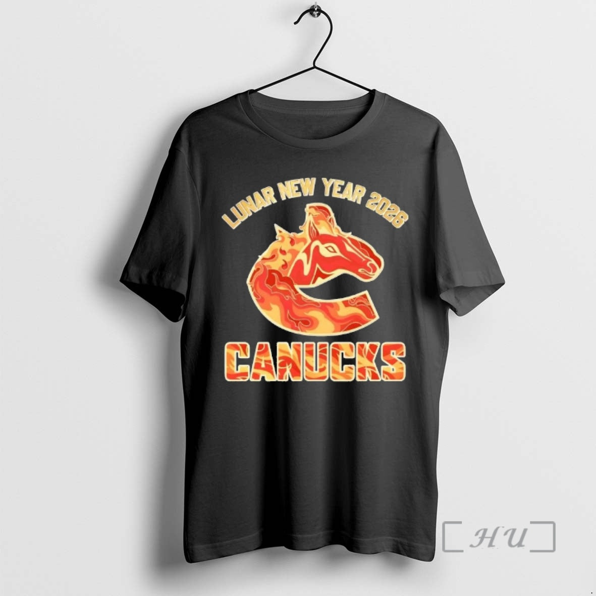 Officials Lunar New Year 2026 Vancouver Canucks Logo - Adult & Kids T-Shirts, Sweatshirts & Hoodies apparel design preview 1