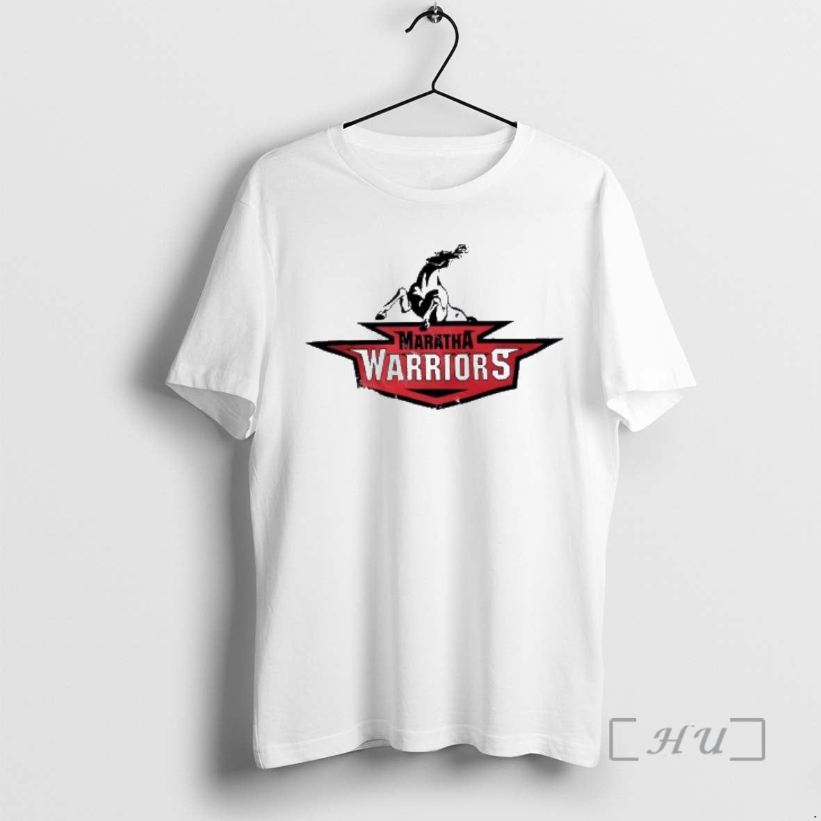 Officials Maratha Warriors Red Shield And Rearing - Adult & Kids T-Shirts, Sweatshirts & Hoodies apparel design preview 1