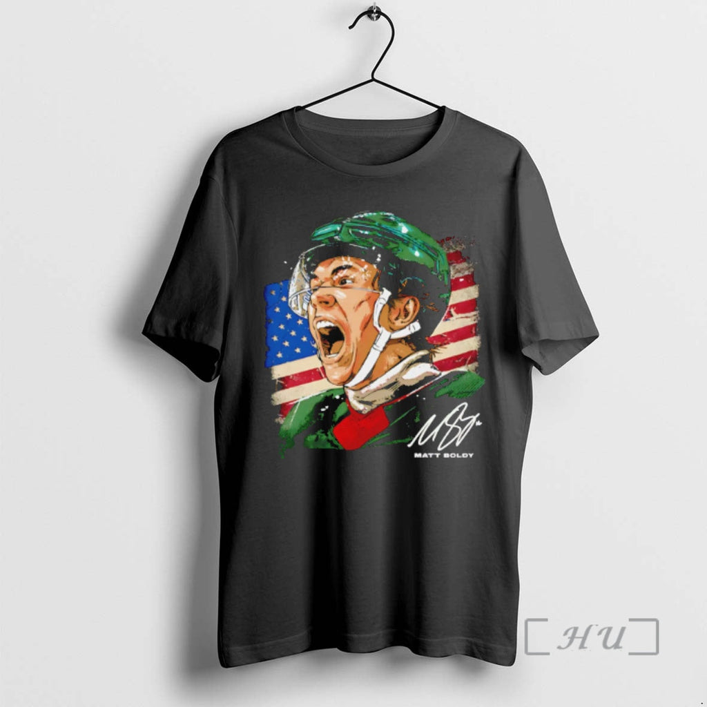Officials Matt Boldy Minnesota Wild Usa Portrait - Adult & Kids T-Shirts, Sweatshirts & Hoodies apparel design preview 1