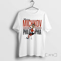 Officials Matvei Michkov Center Ice Caricature - Adult & Kids T-Shirts, Sweatshirts & Hoodies apparel design preview 1