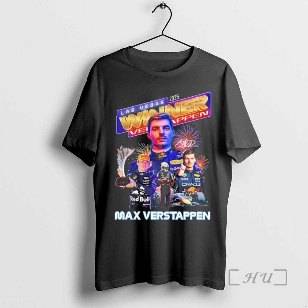 Officials Max Verstappen Won 2025 F1 Las Vegas Winner - Adult & Kids T-Shirts, Sweatshirts & Hoodies apparel design preview 1