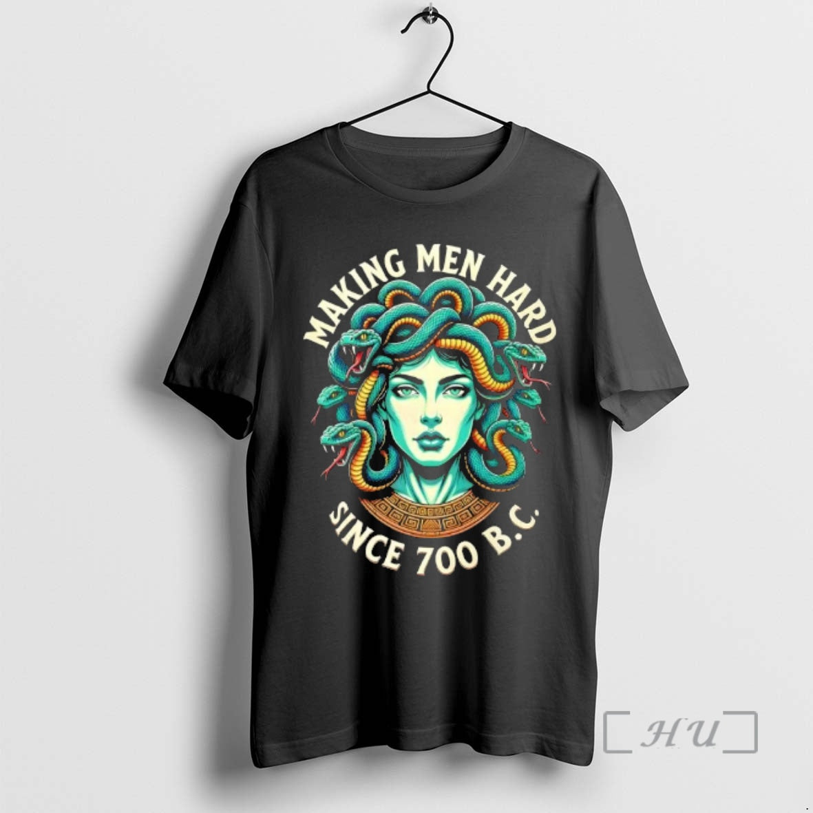 Officials Medusa Making Men Hard Since 700 Bc Myth - Adult & Kids T-Shirts, Sweatshirts & Hoodies apparel design preview 1