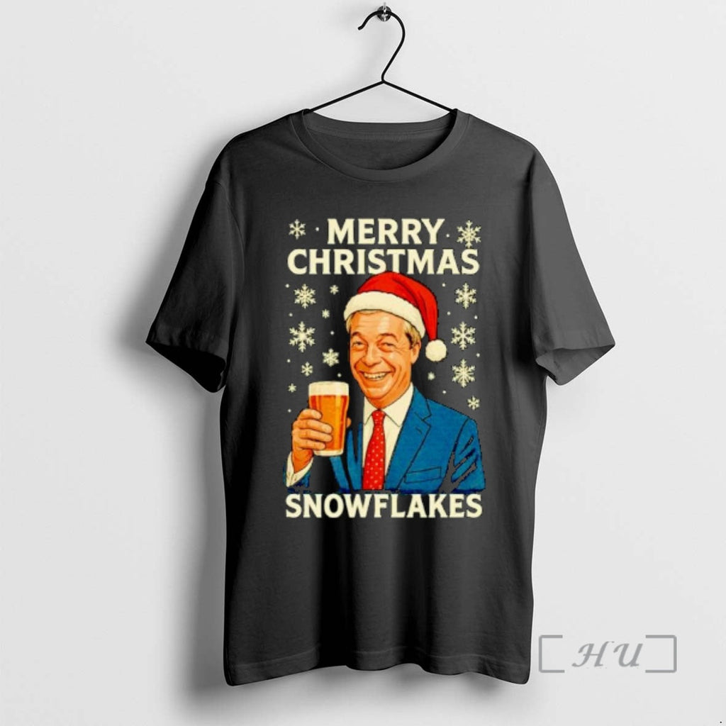 Officials Merry Snowflakes Ornaments - Adult & Kids T-Shirts, Sweatshirts & Hoodies apparel design preview 1