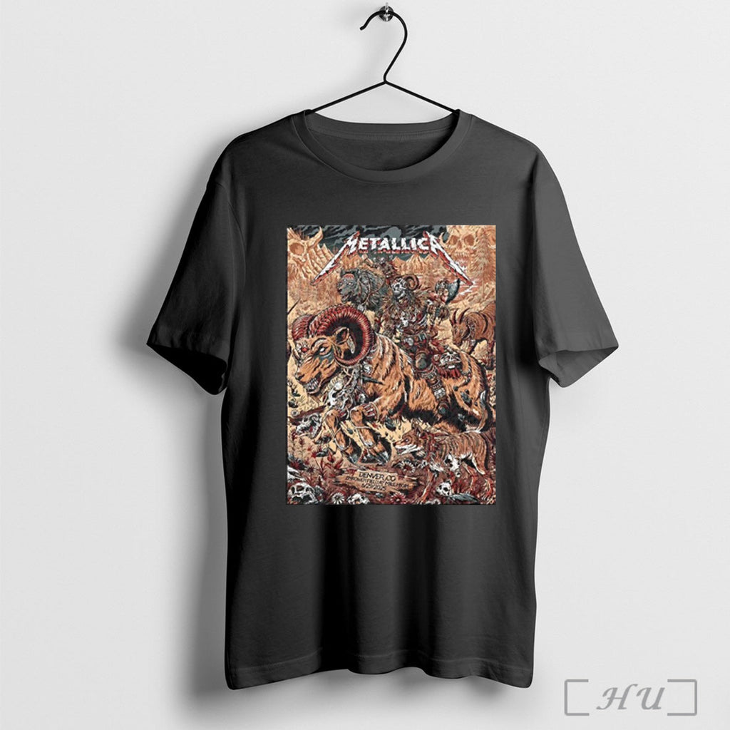 Officials Metallica M72 Denver 2025 Night 2 Venue - Adult & Kids T-Shirts, Sweatshirts & Hoodies apparel design preview 1