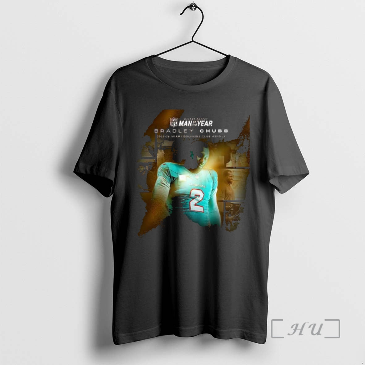Officials Miami Dolphins Bradley Chubb 2025 2026 Club - Adult & Kids T-Shirts, Sweatshirts & Hoodies apparel design preview 1