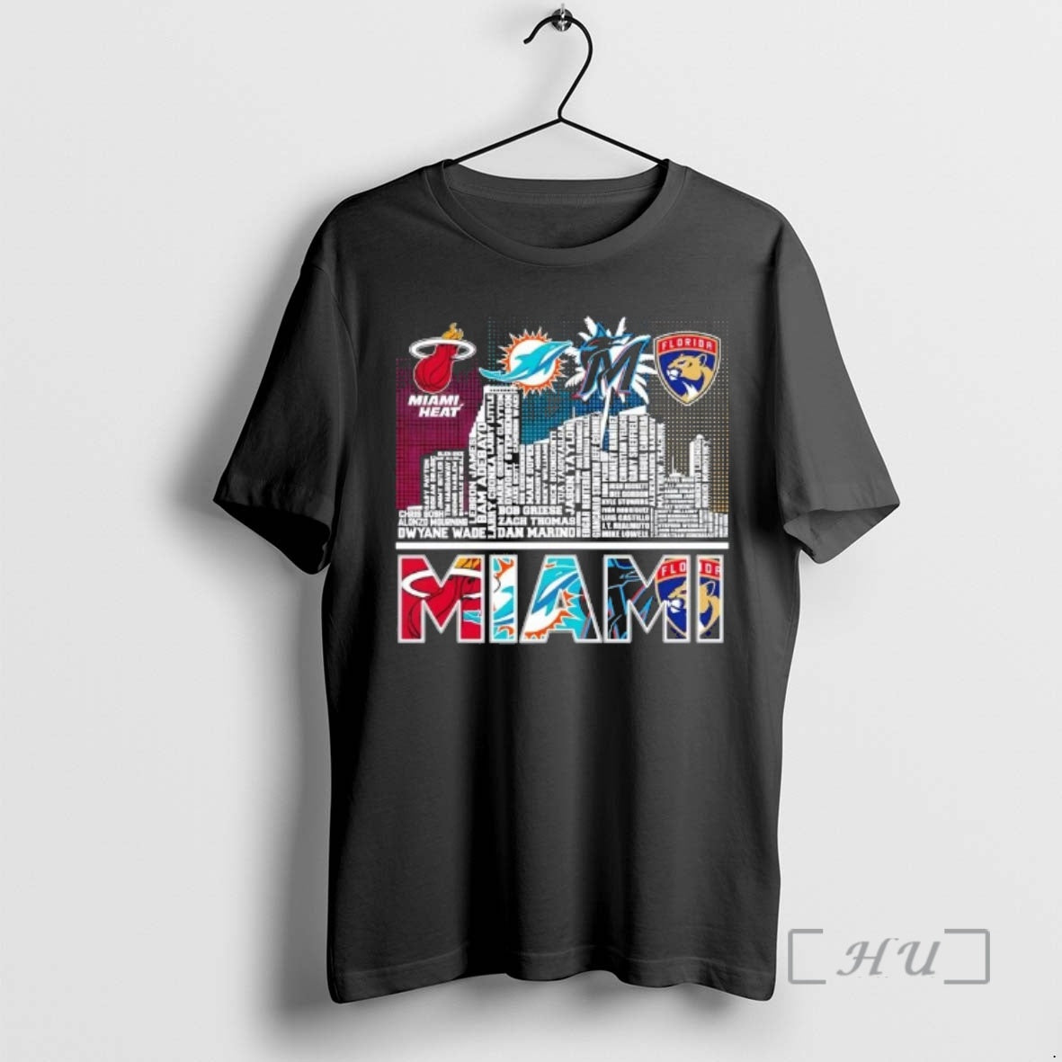 Officials Miami Sports Heat Dolphins Marlins Florida - Adult & Kids T-Shirts, Sweatshirts & Hoodies apparel design preview 1