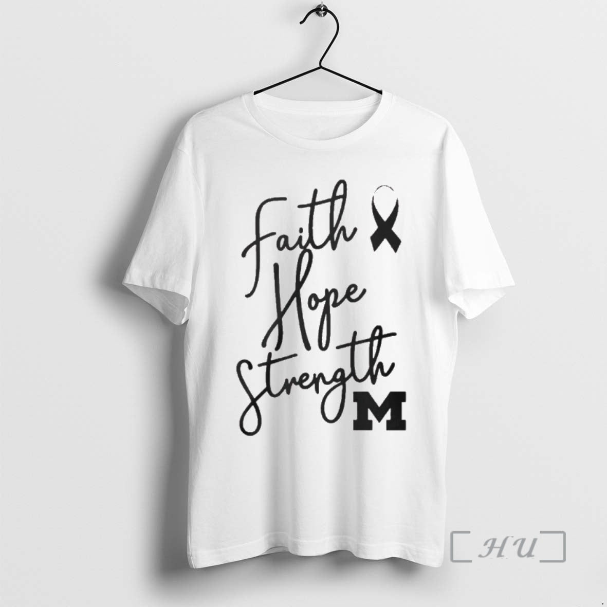 Officials Michigan Faith Hope Strength Awareness - Adult & Kids T-Shirts, Sweatshirts & Hoodies apparel design preview 1