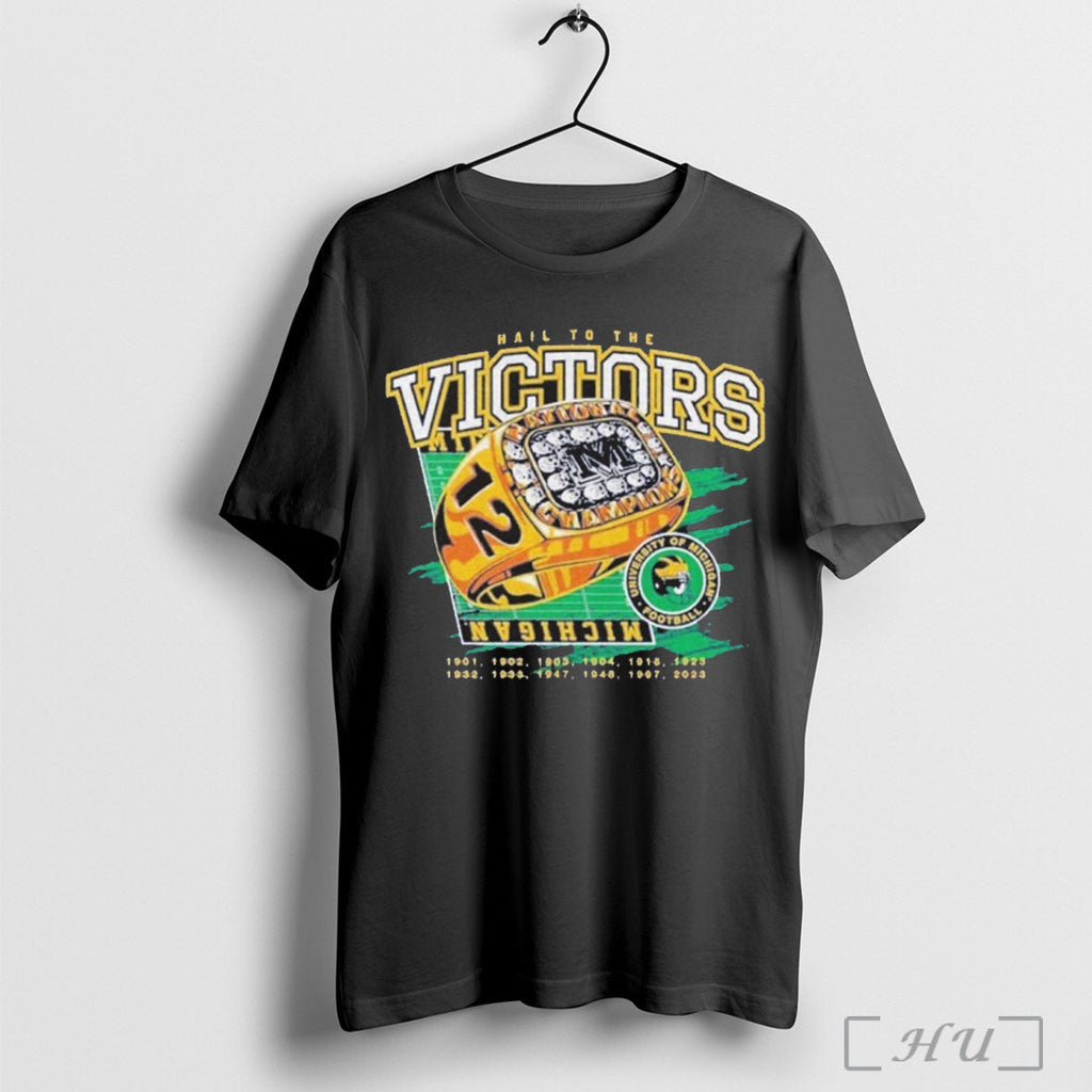 Officials Michigan Wolverines Hail To The Victors 12 - Adult & Kids T-Shirts, Sweatshirts & Hoodies apparel design preview 1