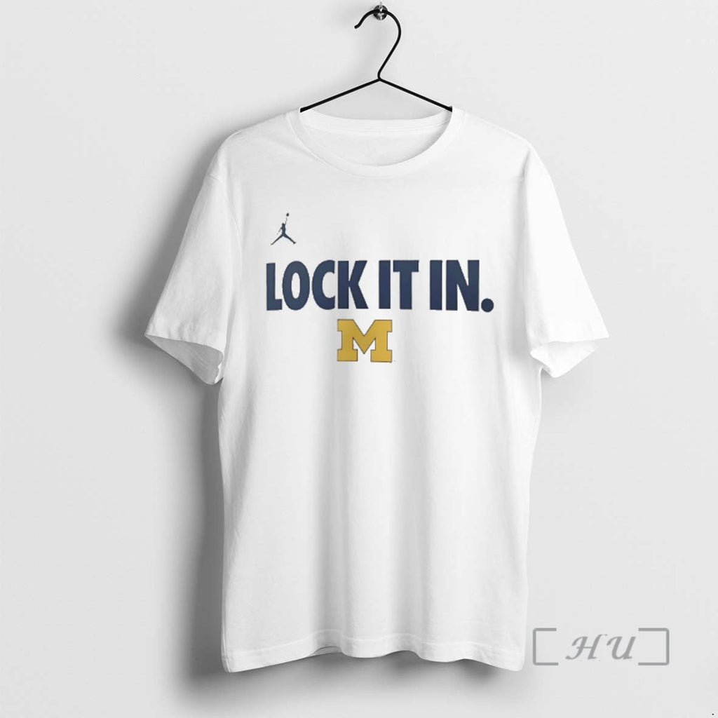 Officials Michigan Wolverines Lock It In 2026 On - Adult & Kids T-Shirts, Sweatshirts & Hoodies apparel design preview 1