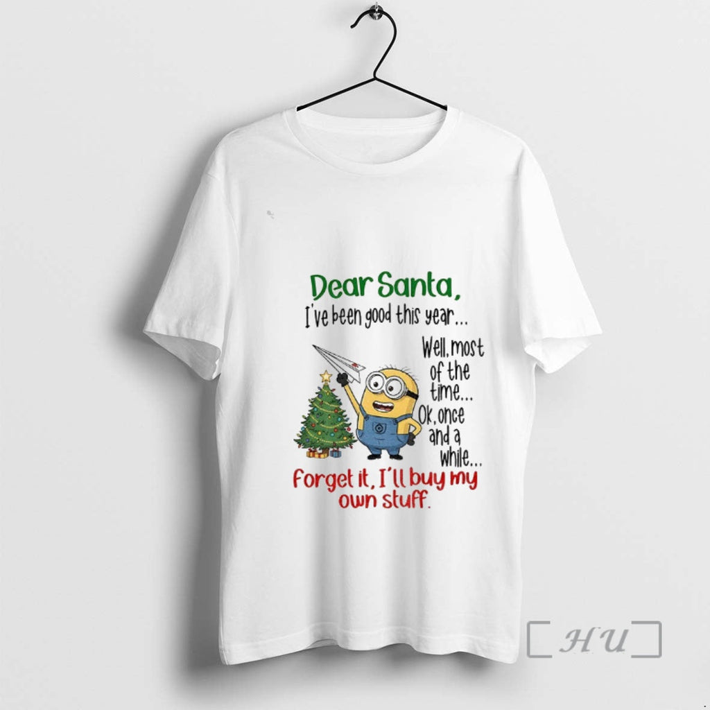Officials Minion Tree Dear Santa Ive Been Good This - Adult & Kids T-Shirts, Sweatshirts & Hoodies apparel design preview 1