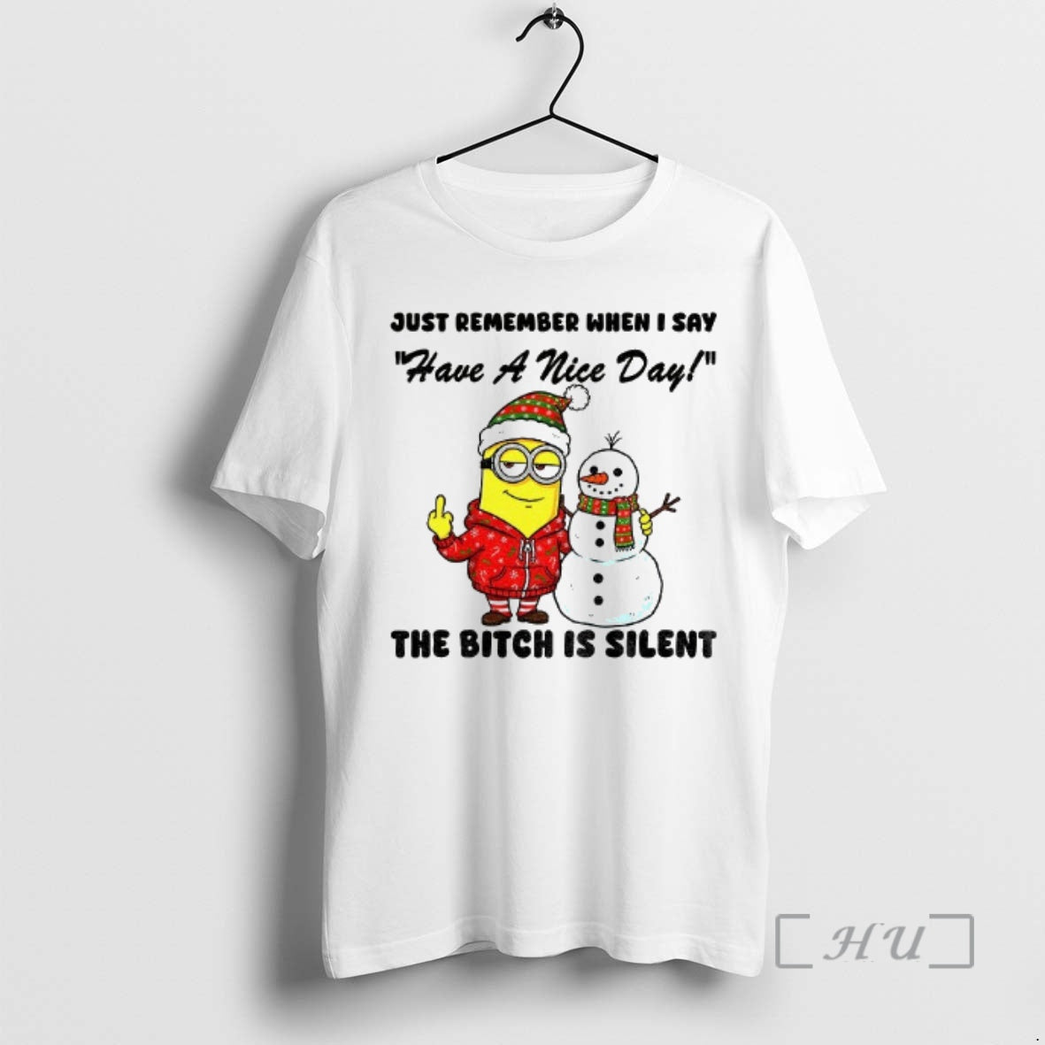 Officials Minion Snowman Middle Finger Just Remember - Adult & Kids T-Shirts, Sweatshirts & Hoodies apparel design preview 1