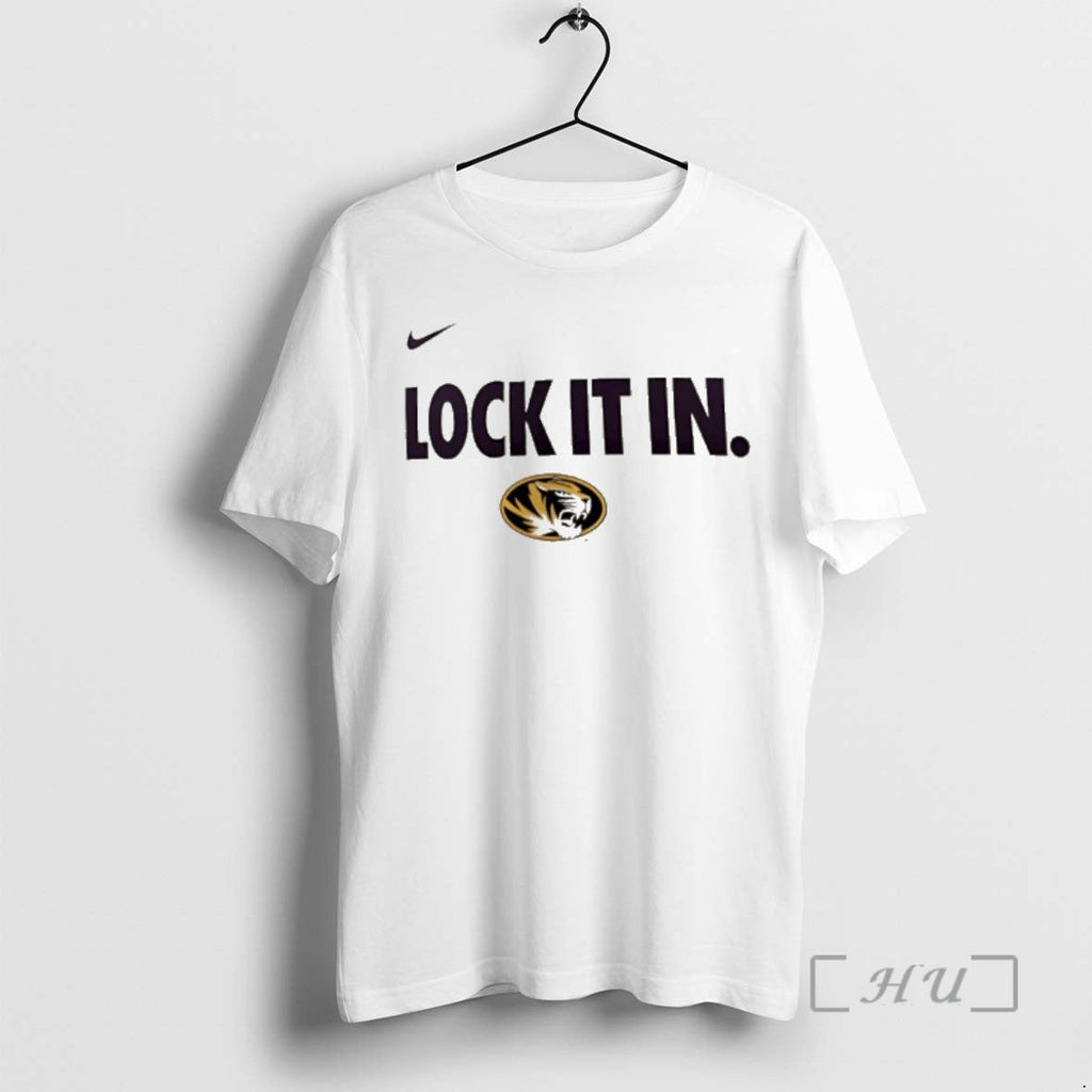 Officials Missouri Tigers Lock It In 2026 On Court - Adult & Kids T-Shirts, Sweatshirts & Hoodies apparel design preview 1