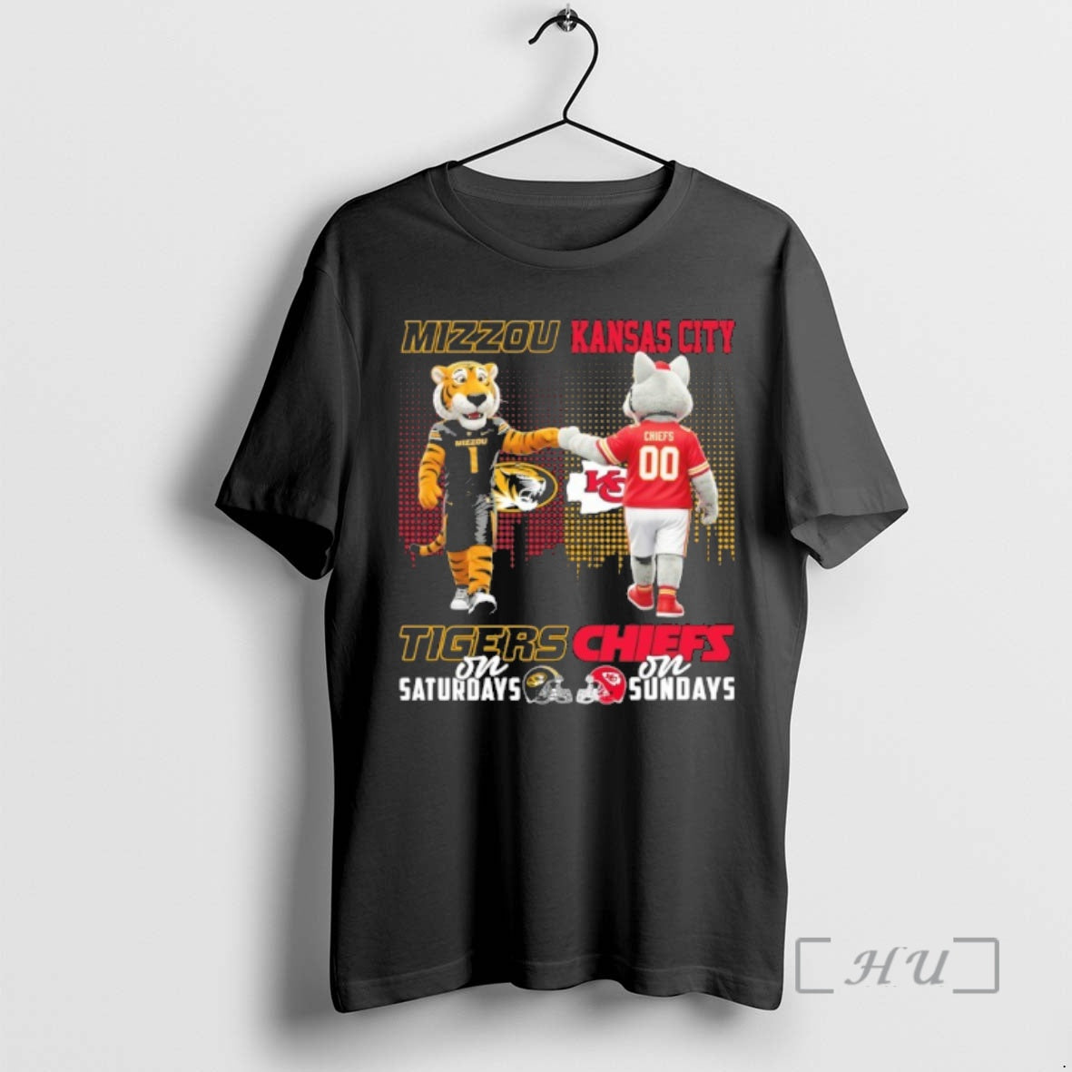 Officials Mizzou Tigers Saturdays Kansas City Chiefs - Adult & Kids T-Shirts, Sweatshirts & Hoodies apparel design preview 1