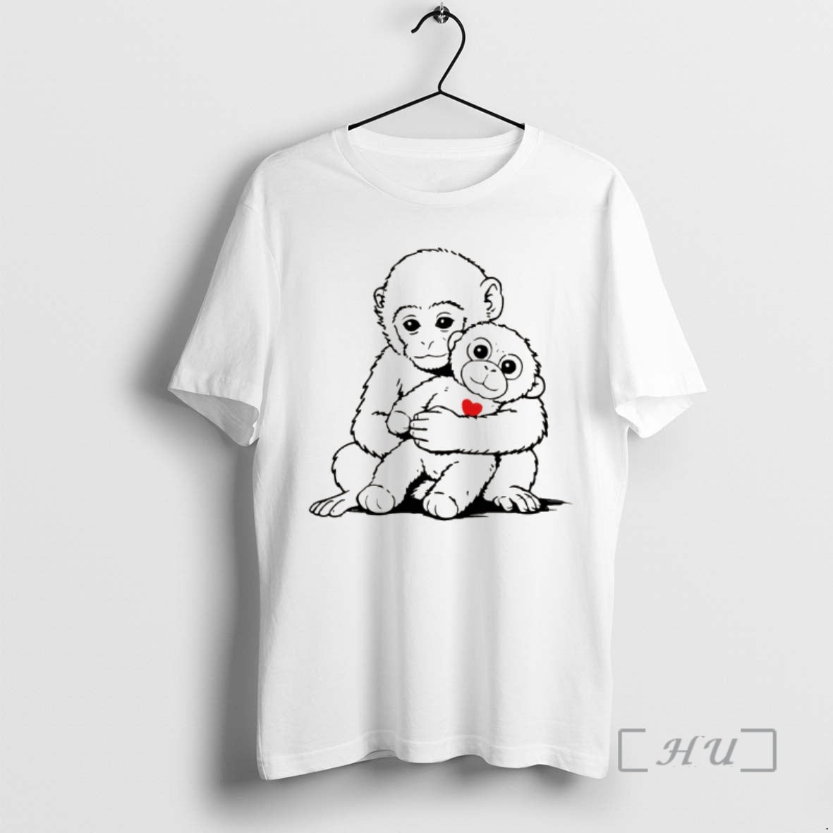 Officials Monkey Punch Minimalist Art - Adult & Kids T-Shirts, Sweatshirts & Hoodies apparel design preview 1
