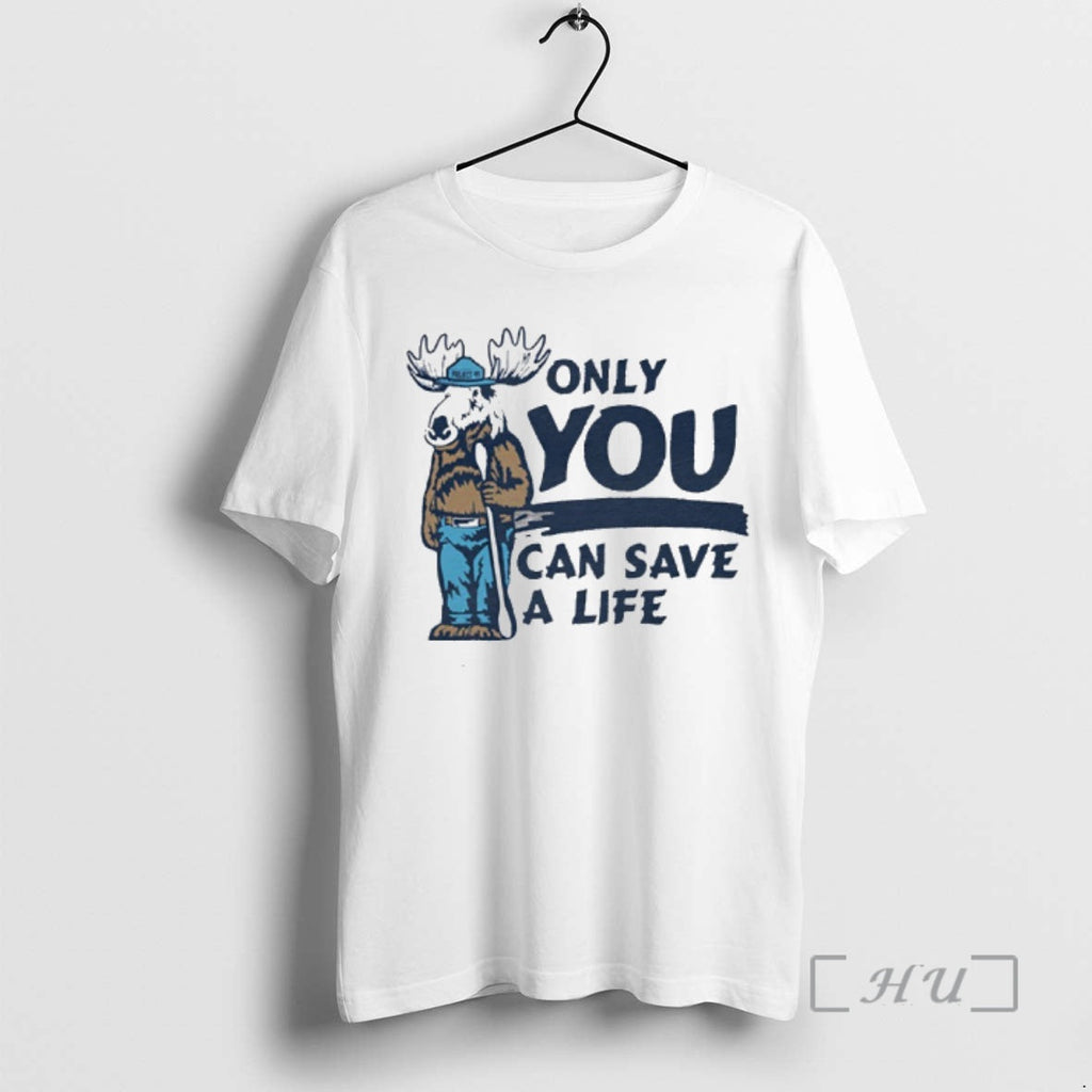 Officials Moose Mascot Only You Can Save Life - Adult & Kids T-Shirts, Sweatshirts & Hoodies apparel design preview 1