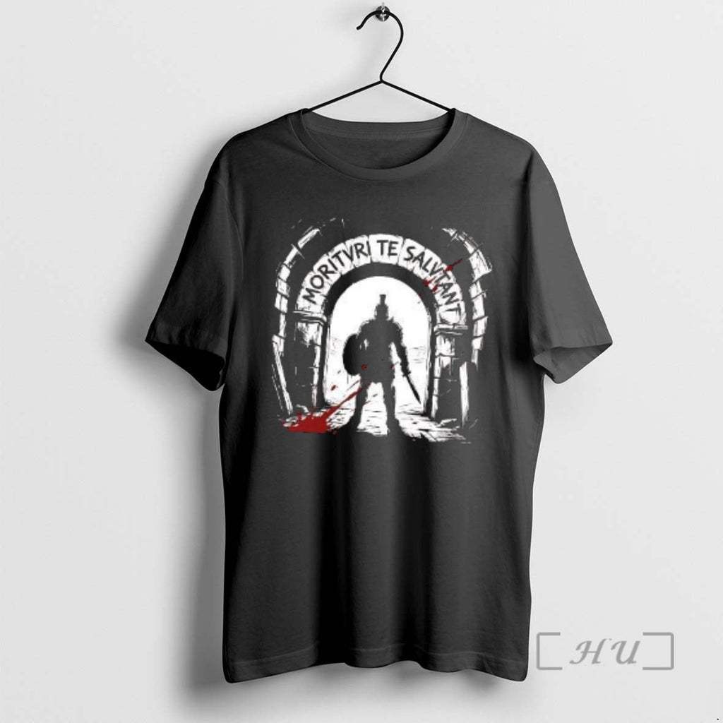 Officials Morituri Te Salutant Gladiator We Salute - Adult & Kids T-Shirts, Sweatshirts & Hoodies apparel design preview 1