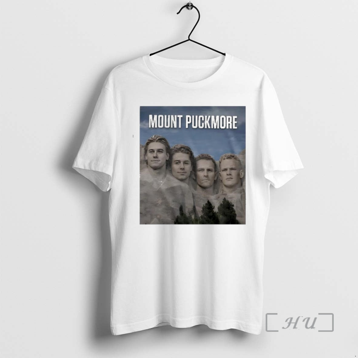 Officials Mount Puckmore Four Hockey Players Carved - Adult & Kids T-Shirts, Sweatshirts & Hoodies apparel design preview 1