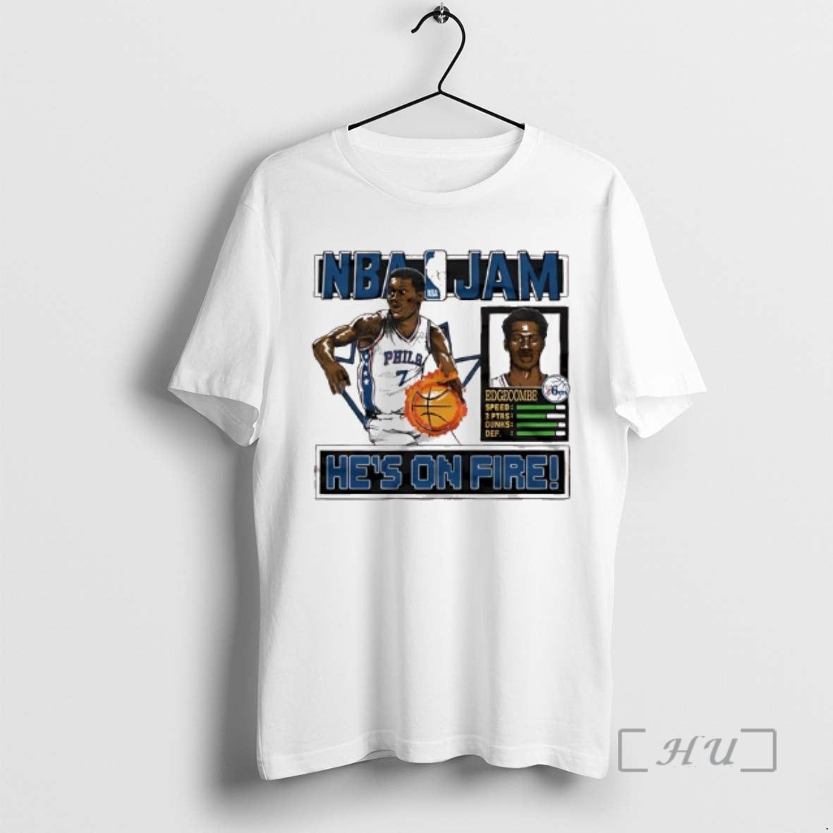 Officials Nba Jam Philadelphia 76ers V J - Adult & Kids T-Shirts, Sweatshirts & Hoodies apparel design preview 1