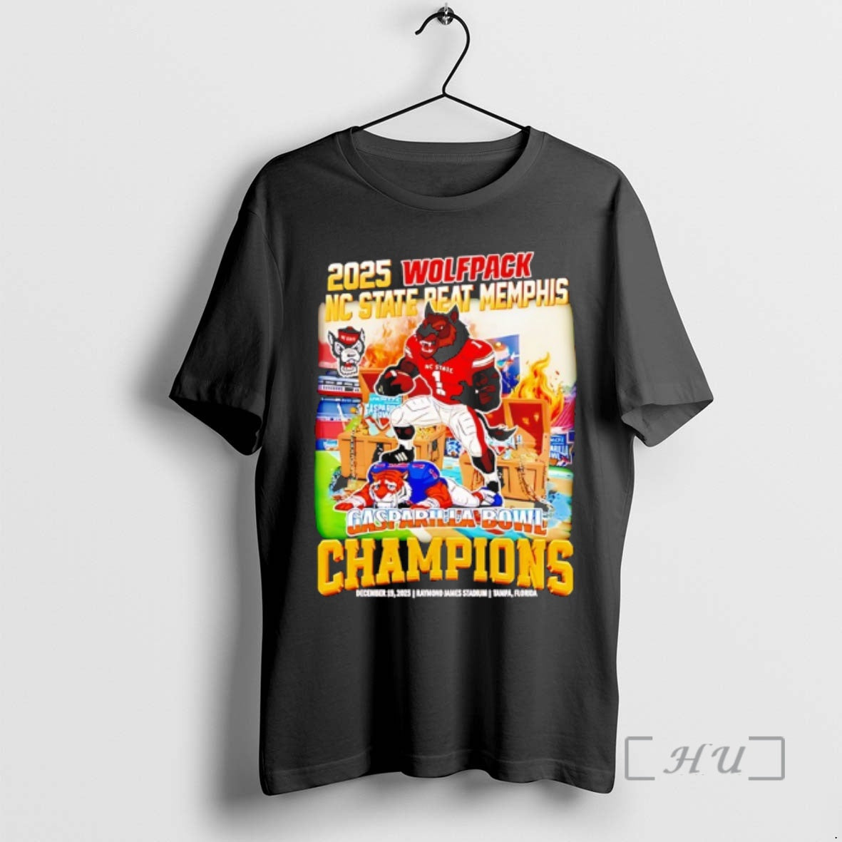 Officials Nc State Wolfpack Beat Memphis Tigers - Adult & Kids T-Shirts, Sweatshirts & Hoodies apparel design preview 1