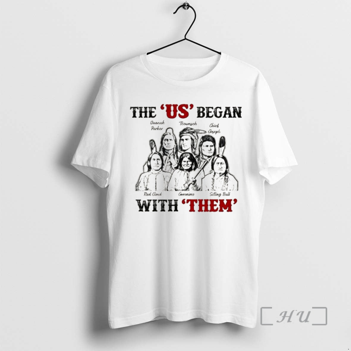 Officials Native American Indians Portraits The Us - Adult & Kids T-Shirts, Sweatshirts & Hoodies apparel design preview 1
