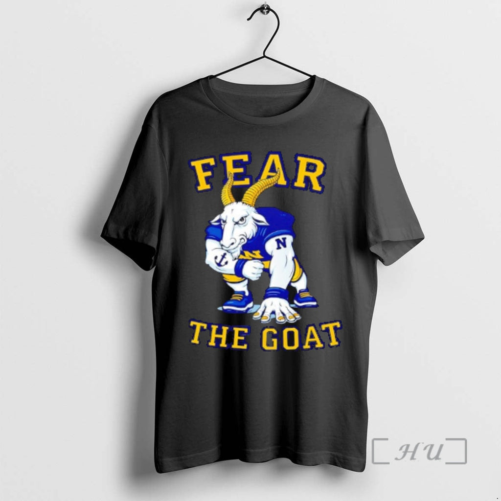 Officials Navy Midshipmen Football Mascot Fear Goat - Adult & Kids T-Shirts, Sweatshirts & Hoodies apparel design preview 1
