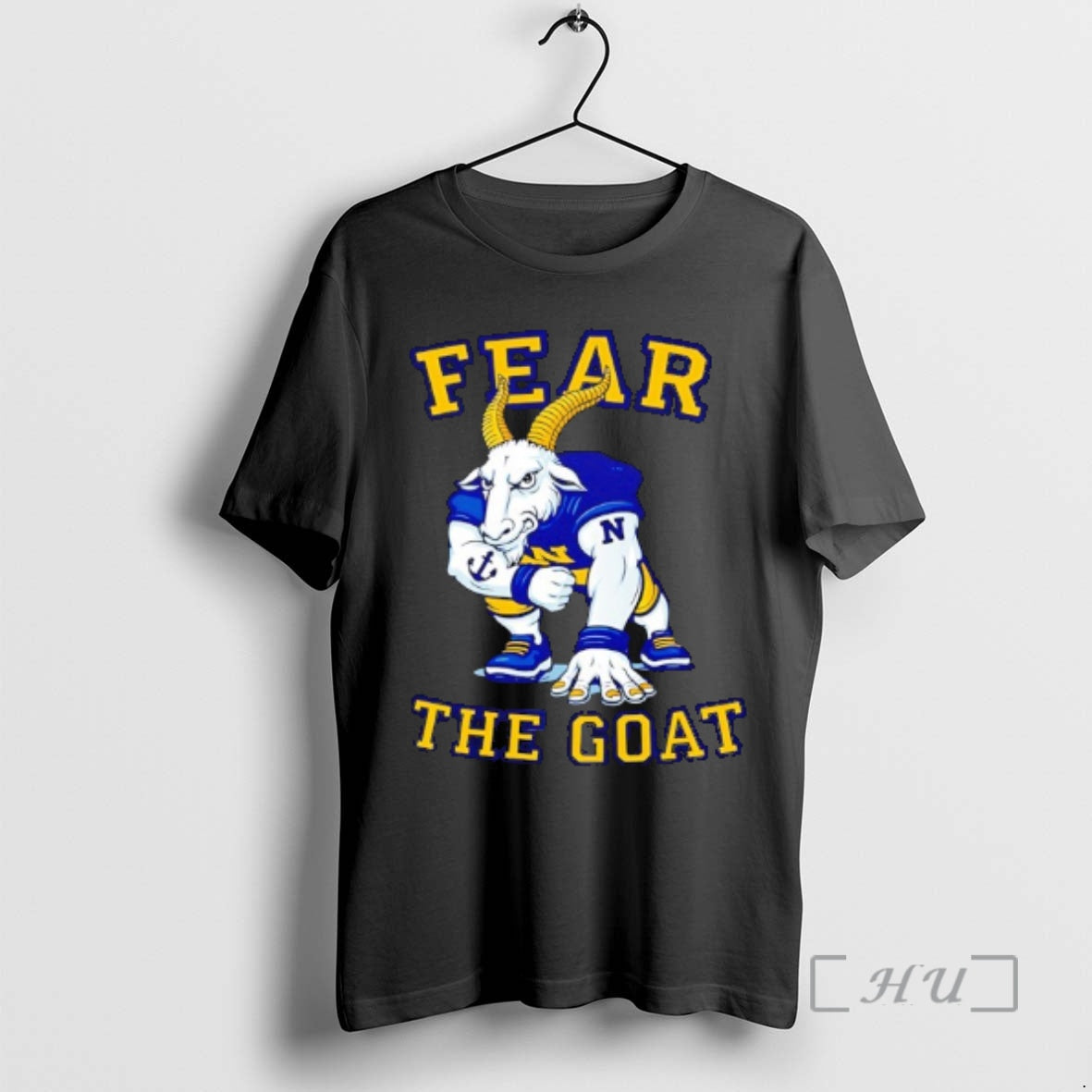 Officials Navy Midshipmen Football Mascot Fear Goat - Adult & Kids T-Shirts, Sweatshirts & Hoodies apparel design preview 1