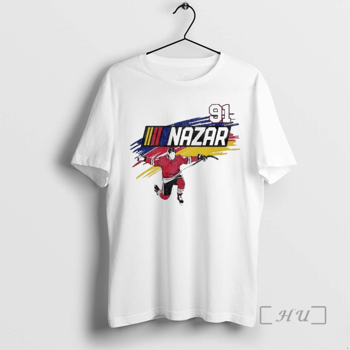 Officials Nazar 91 Chicago Hockey Player Celebration - Adult & Kids T-Shirts, Sweatshirts & Hoodies apparel design preview 1