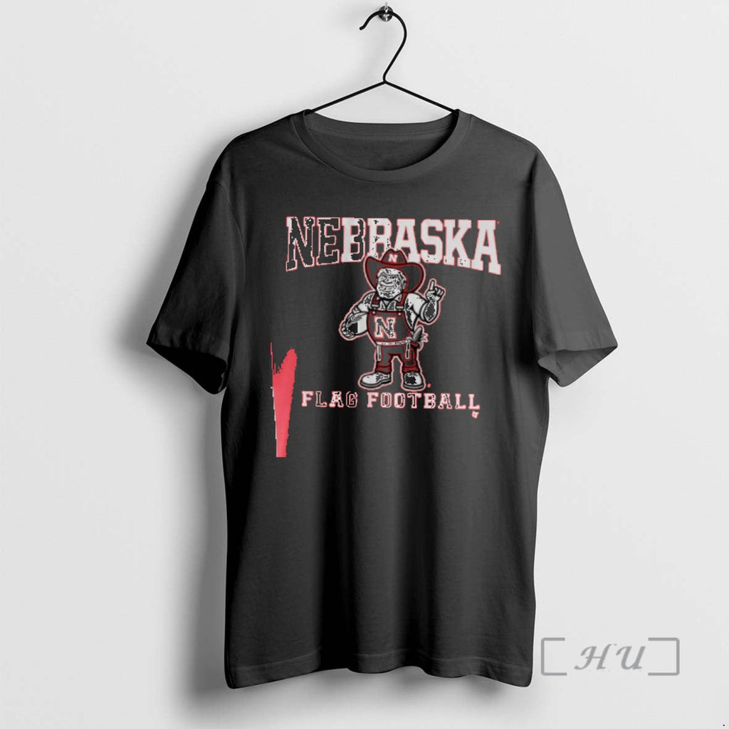 Officials Nebraska Cornhuskers Flag Football 1 - Adult & Kids T-Shirts, Sweatshirts & Hoodies apparel design preview 1