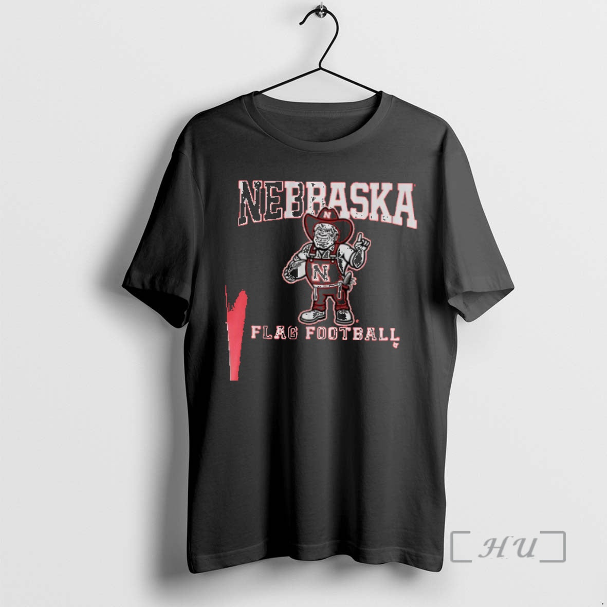 Officials Nebraska Cornhuskers Flag Football 1 - Adult & Kids T-Shirts, Sweatshirts & Hoodies apparel design preview 1