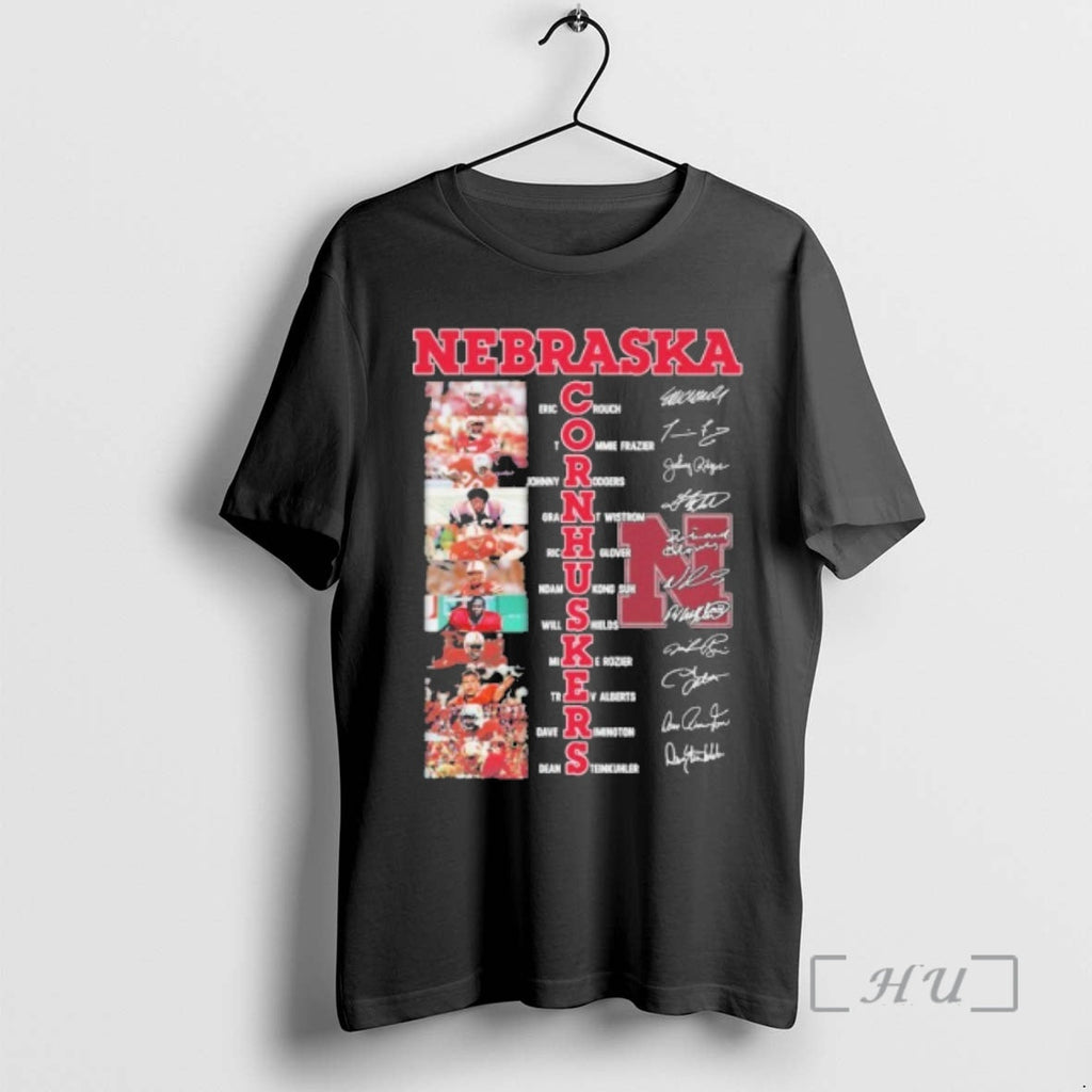 Officials Nebraska Cornhuskers Team Player Signature - Adult & Kids T-Shirts, Sweatshirts & Hoodies apparel design preview 1