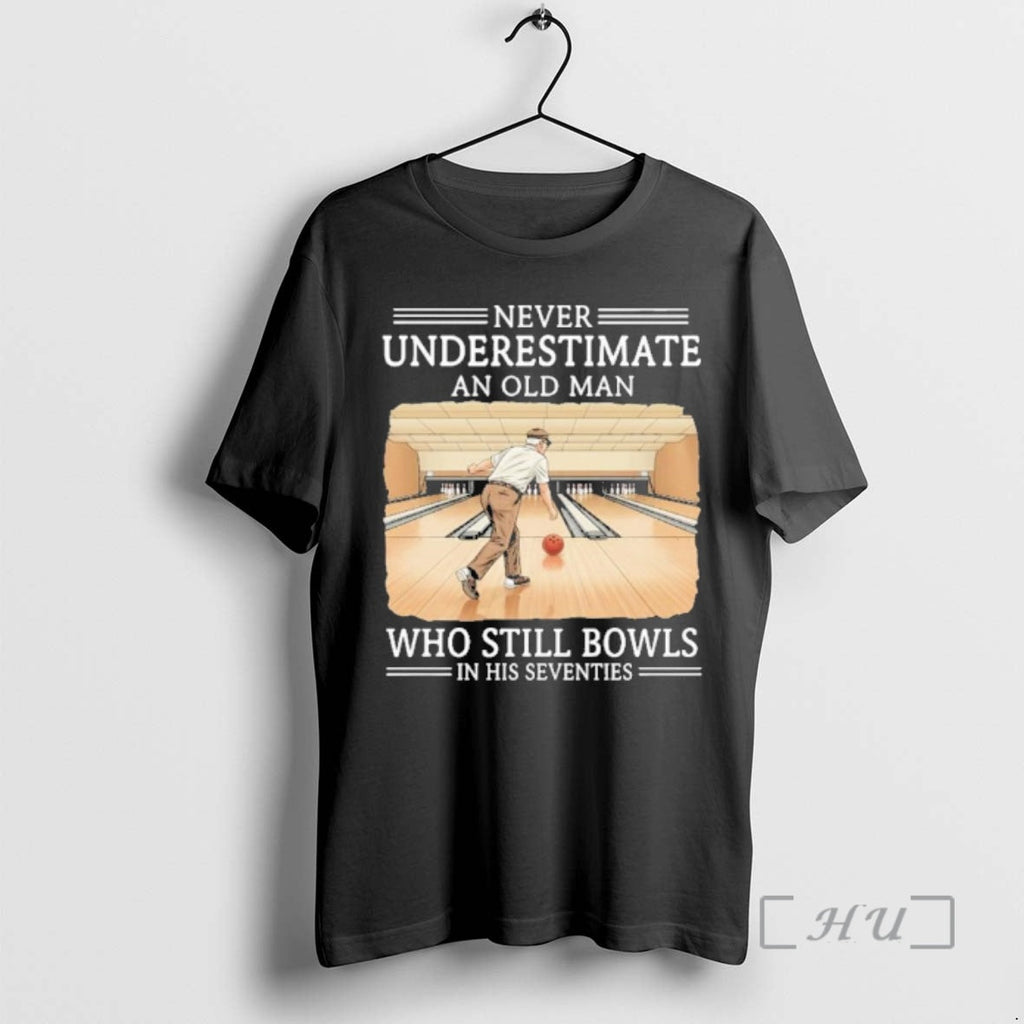 Officials Never Underestimate An Old Man Who Still - Adult & Kids T-Shirts, Sweatshirts & Hoodies apparel design preview 1