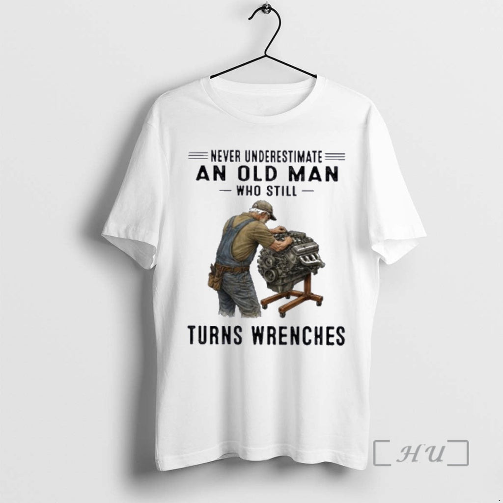 Officials Never Underestimate An Old Man Who Still - Adult & Kids T-Shirts, Sweatshirts & Hoodies apparel design preview 1