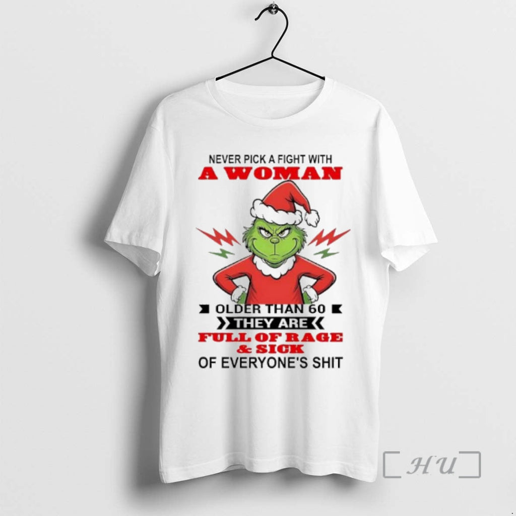 Officials Never Pick Fight Woman Older Than 60 They - Adult & Kids T-Shirts, Sweatshirts & Hoodies apparel design preview 1