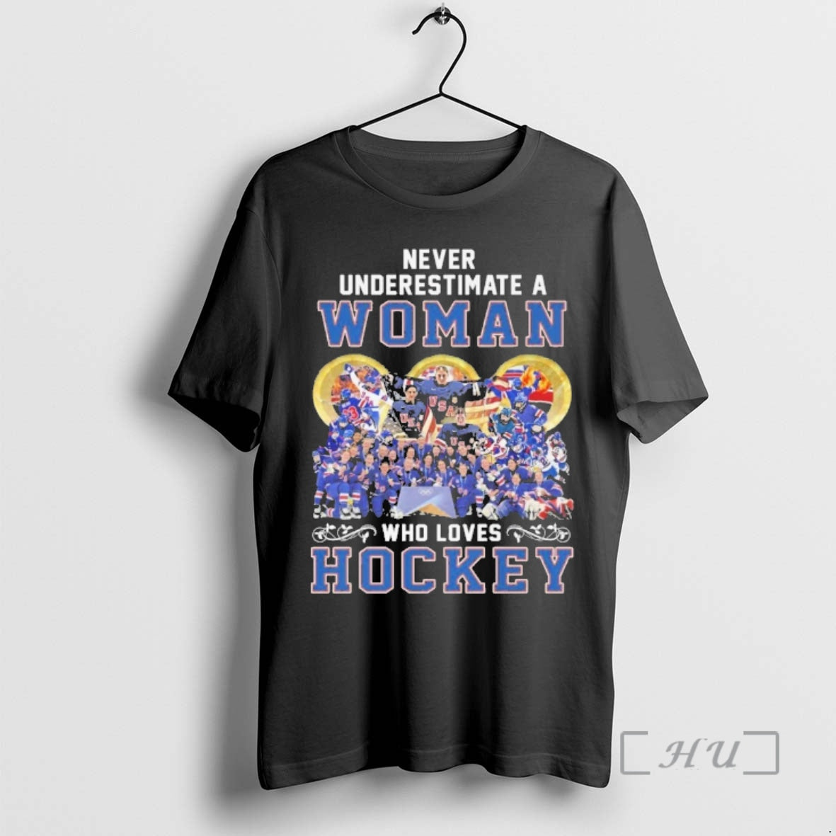 Officials Never Underestimate A Woman Who Loves Usa - Adult & Kids T-Shirts, Sweatshirts & Hoodies apparel design preview 1