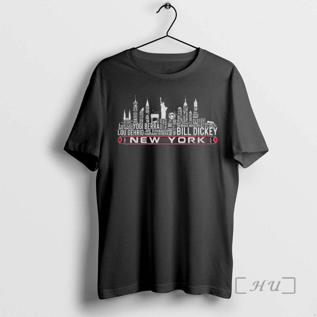 Officials New York Yankees Baseball City Skyline - Adult & Kids T-Shirts, Sweatshirts & Hoodies apparel design preview 1