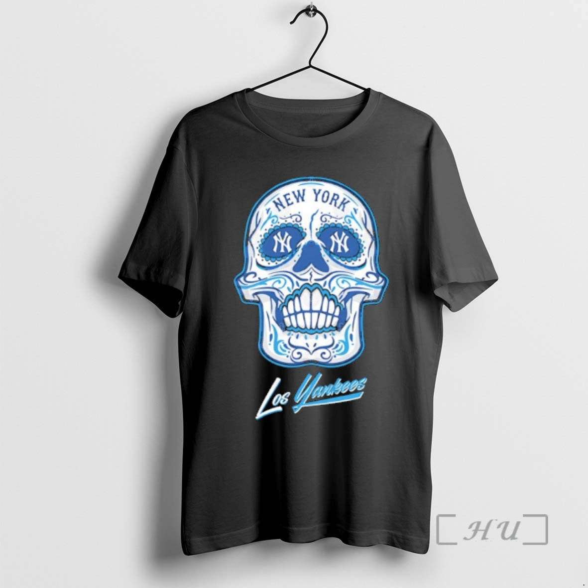 Officials New York Yankees Baseball Los Sugar Skull - Adult & Kids T-Shirts, Sweatshirts & Hoodies apparel design preview 1