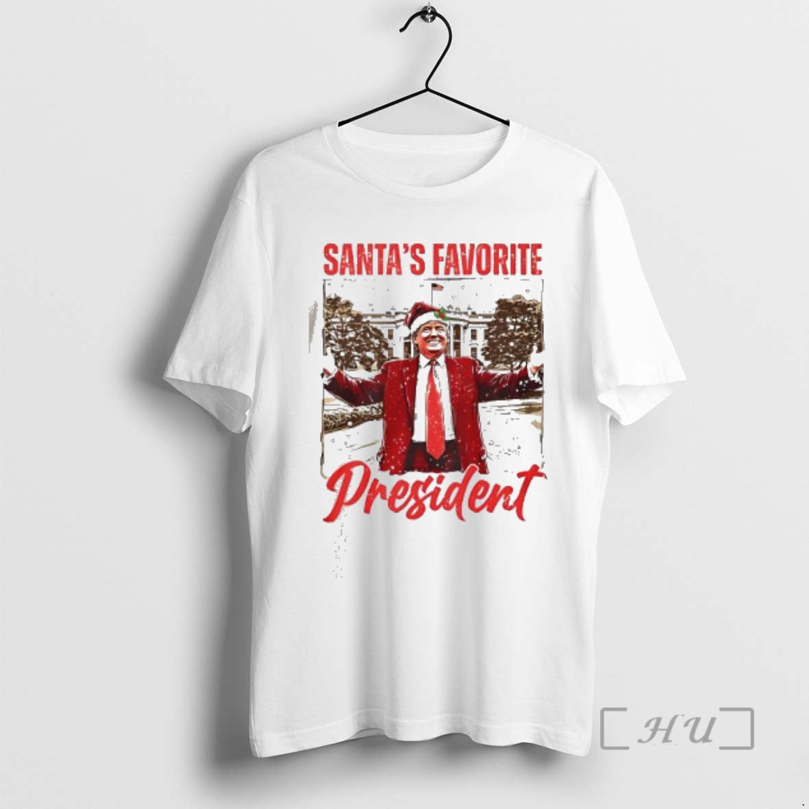 Officials Nice Santas Favorite President Donald Trump - Adult & Kids T-Shirts, Sweatshirts & Hoodies apparel design preview 1