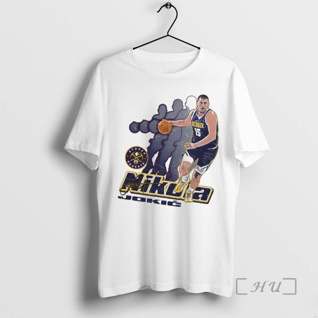 Officials Nikola Jokic 15 Denver Nuggets Retro - Adult & Kids T-Shirts, Sweatshirts & Hoodies apparel design preview 1