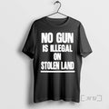 Officials No Gun Is Illegal Stolen Land Text - Adult & Kids T-Shirts, Sweatshirts & Hoodies apparel design preview 1