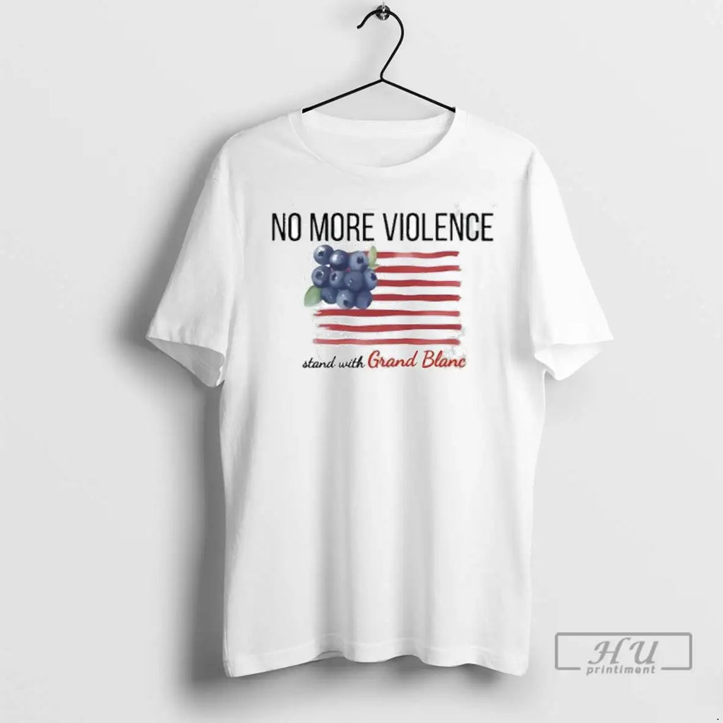 Officials No More Violence Stand With Grand Blanc - Adult & Kids T-Shirts, Sweatshirts & Hoodies apparel design preview 1