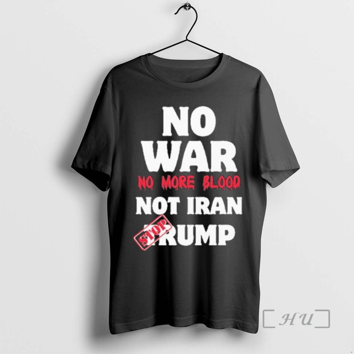 Officials No War More Blood Not Iran Stop Trump - Adult & Kids T-Shirts, Sweatshirts & Hoodies apparel design preview 1