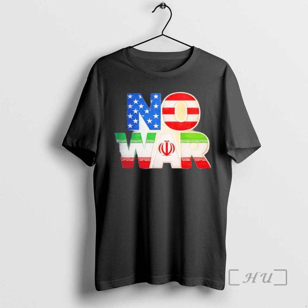 Officials No War Usa Iran American Iranian Flag - Adult & Kids T-Shirts, Sweatshirts & Hoodies apparel design preview 1