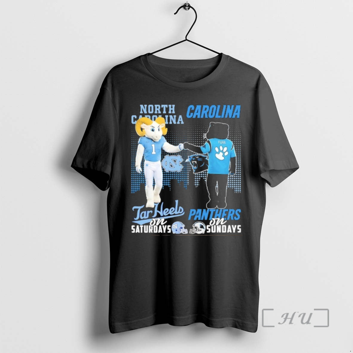 Officials North Carolina Tar Heels Saturday Panthers - Adult & Kids T-Shirts, Sweatshirts & Hoodies apparel design preview 1